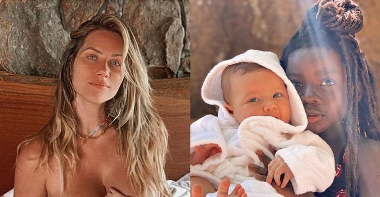 Giovanna Ewbank se derrete por clique dos filhos, Titi e Zyan: ”Meu coração até dói”