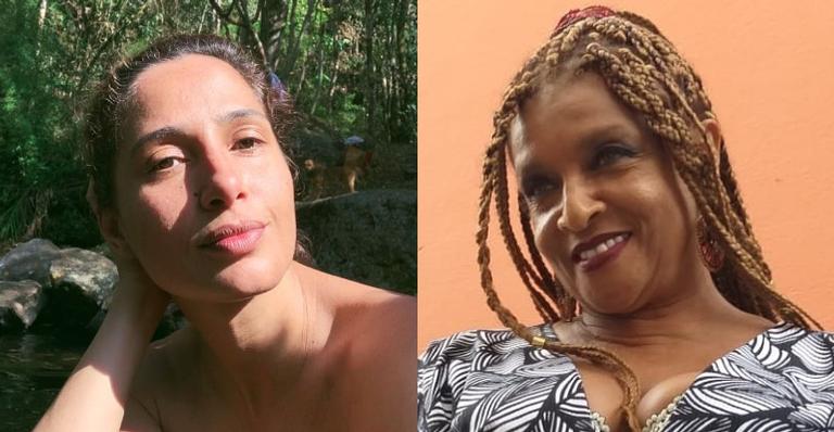 Camila Pitanga relembra foto com Elisa Lucinda durante gravação de novela: ”TBT em boa companhia”