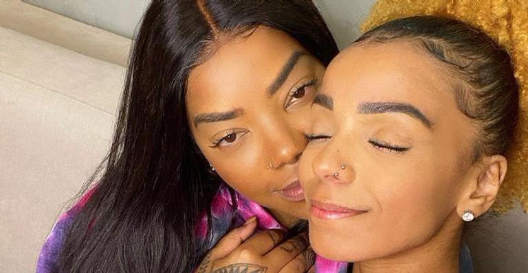 Ludmilla é filmada pela esposa, Brunna Gonçalves, que se derrete: ”Que mulher é essa?!”