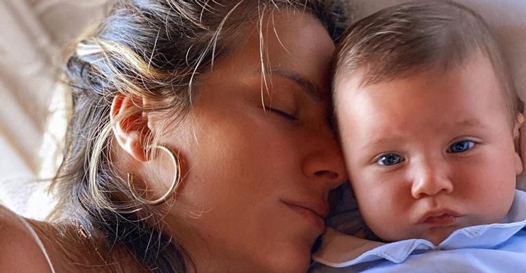 Giovanna Ewbank comemora o quarto mês de Zyan com declaração: ”Amor sem fim”