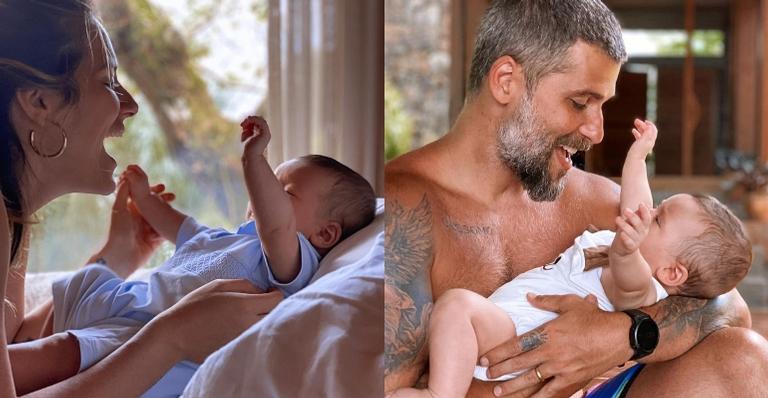 Filho de Giovanna Ewbank e Bruno Gagliasso rouba a cena em novo clique lindo: ”Que bebê é esse!”