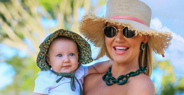 Ana Paula Siebert posta clique encantador da filha, Vicky: ”Cada dia mais linda”