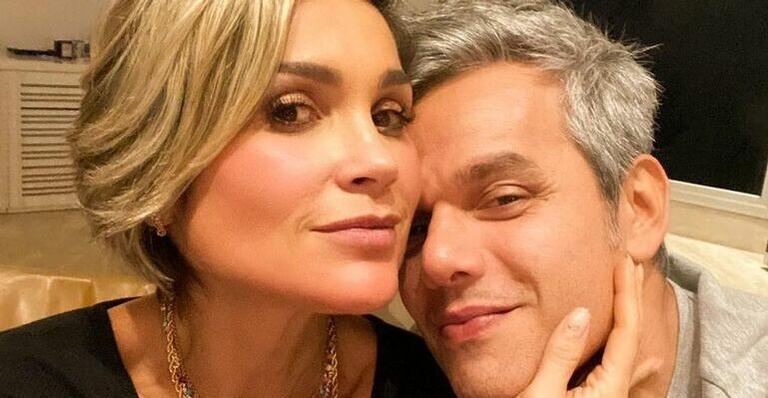 Otaviano Costa encanta ao mostrar momento de casal com Flávia Alessandra