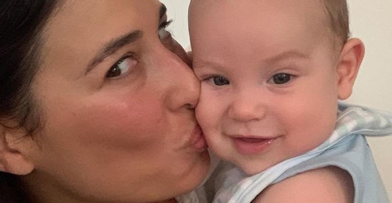 Giselle Itié explode o fofurômetro ao posar com o filho, Pedro Luna: ”Coisa mais linda”
