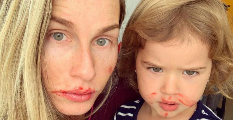 Mariana Weickert exibe maquiagem feita pela filha e brinca: ”Chorem maquiatrizes do Brasil”
