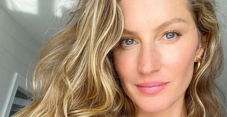 Gisele Bündchen posa sorridente em meio à natureza: ”Plantar novas intenções”