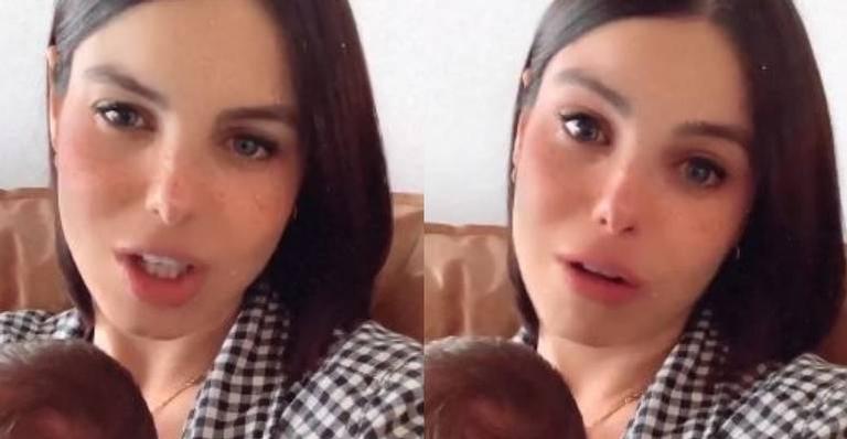 Após dificuldades, Sthefany Brito se emociona ao falar da amamentação: ”Está sendo prazeroso”