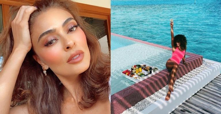 Juliana Paes se hospeda em resort luxuoso nas Ilhas Maldivas com diárias de até R$52 mil