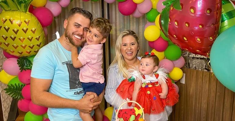 Natália Toscano e o sertanejo Zé Neto celebram o 6º mês da caçula, Angelina