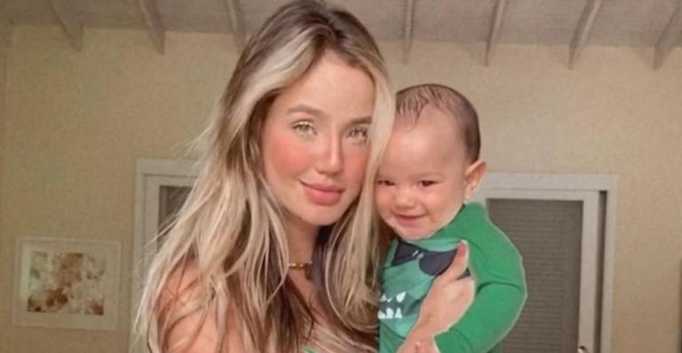 Biah Rodrigues registra a reação do filho, Theo, comendo a primeira fruta e diverte a web