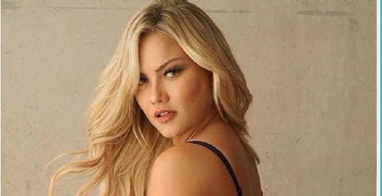 Ellen Rocche surge decotadíssima e curvas roubam a cena