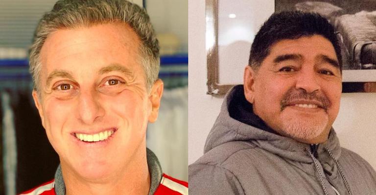 Luciano Hulk presta homenagem a Diego Maradona: ”O mundo chora por ti”