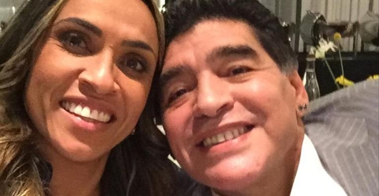 Marta lamenta morte de Maradona e desabafa: ”Arrasada, triste, chocada”