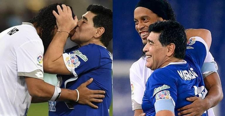 Ronaldinho Gaúcho emociona com homenagem para Diego Maradona: ”Meu ídolo”