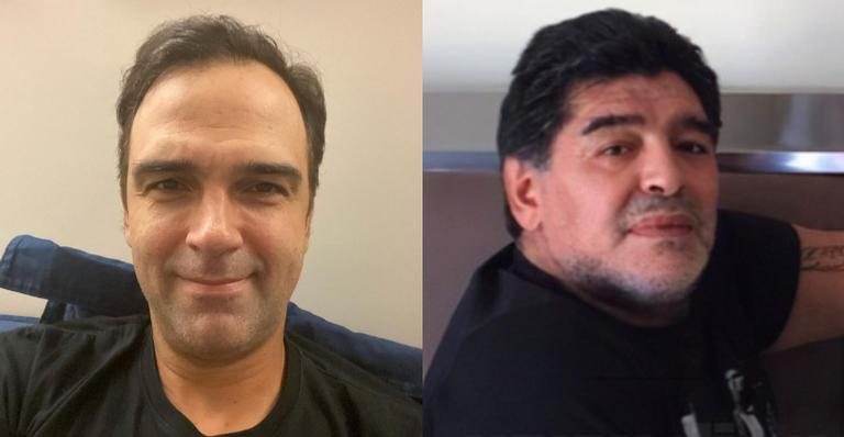 Tadeu Schmidt faz homenagem a Diego Maradona: ”O que esse cara fazia em campo era do outro mundo”
