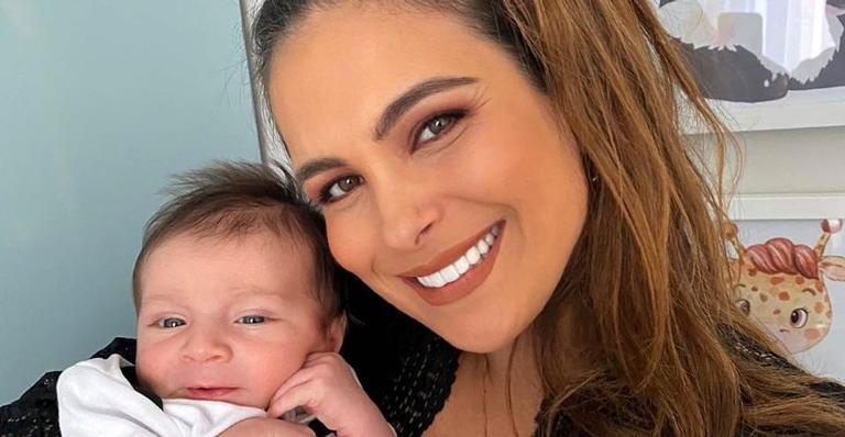 Comemorando 2 meses do filho, Bento, ex-BBB Kamilla Salgado mostra festinha: ”Você é tudo pra nós”
