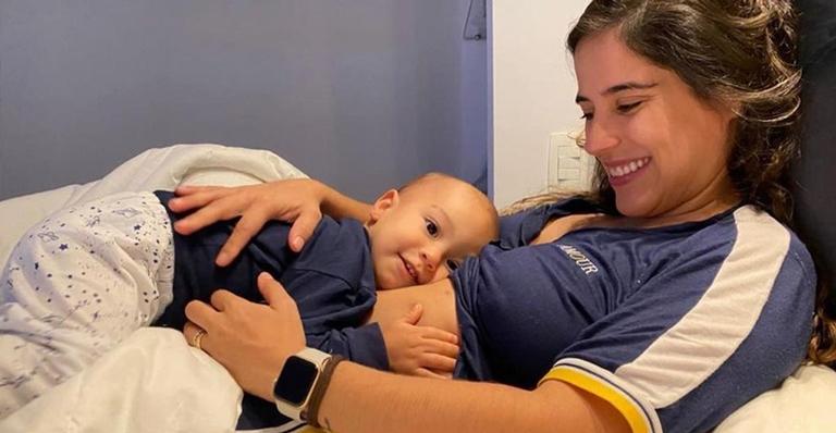 Camilla Camargo celebra 24ª semana de gestação e exibe barriguinha