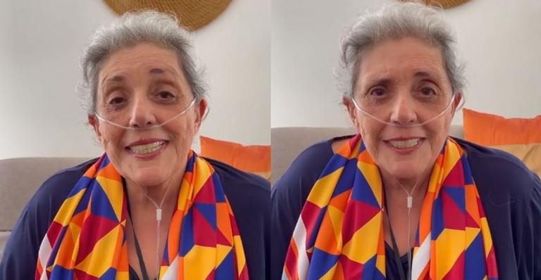 Após receber alta, Leda Nagle posa com a família e grava vídeo de agradecimento