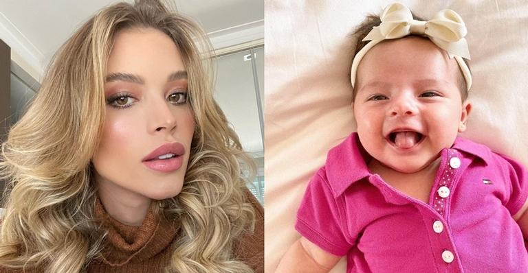 Mãe coruja! Carol Dias posta clique fofo da filha dormindo e baba na pequena
