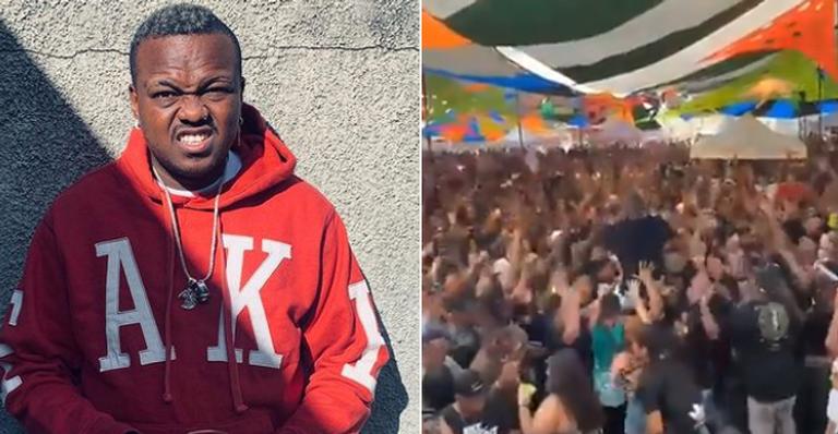 Djonga é detonado na web após aglomeração em show