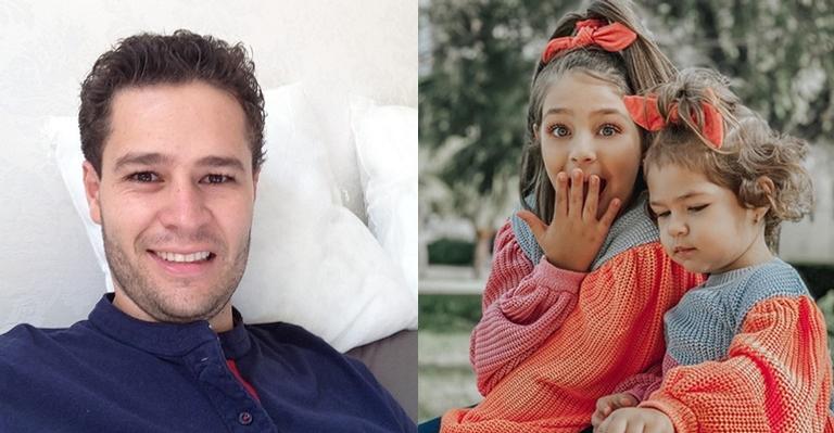 Pedro Leonardo posta clique fofo da filha e brinca sobre mudança de look: ”Rotina de modelo”