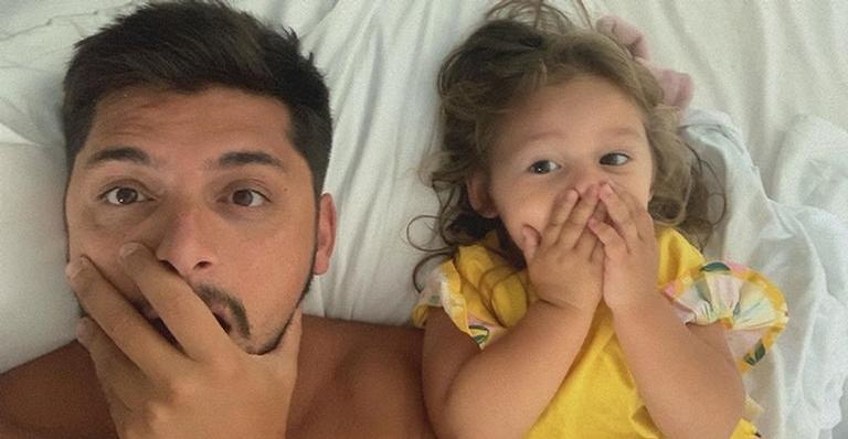 Bruno Gissoni publica lindo clique da filha, Madalena, e web se encanta: ”Coisa mais linda”