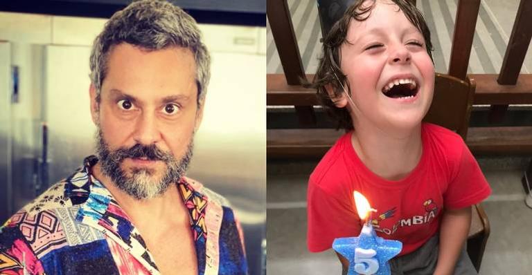 Alexandre Nero comemora aniversário de cinco anos do filho, Noá
