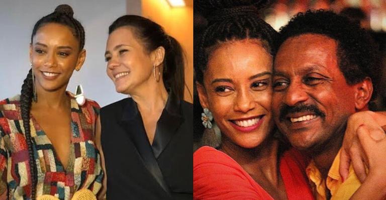 Taís Araujo parabeniza Adriana Esteves e Luis Miranda, e brinca: ”Deveria ser feriado”