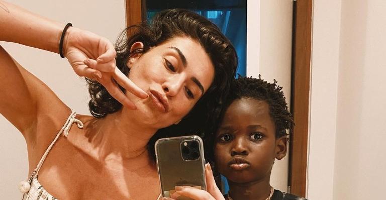 No aniversário de Bless, Fernanda Paes Leme publica vídeo hilário do afilhado super sério