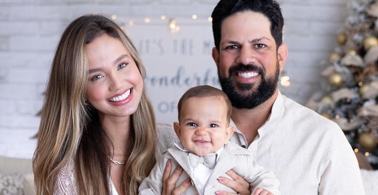 Biah Rodriguez e Sorocaba celebram 7 meses do filho, Theo, com looks combinando e encantam