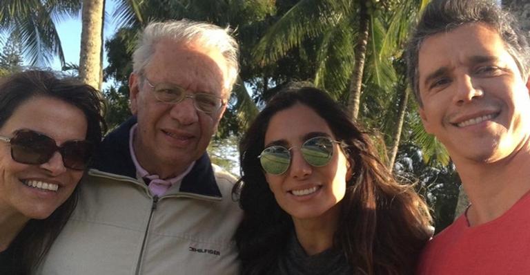 Andrea, esposa de Marcio Garcia, lamenta morte do sogro: ”Que sua passagem seja com muita luz”