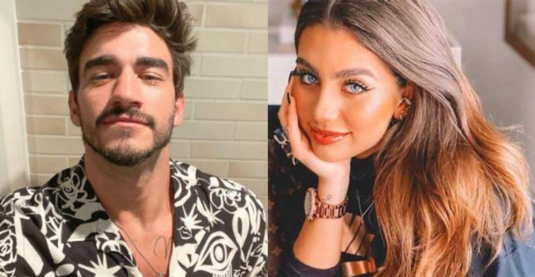 Ex-BBB Guilherme Napolitano surge aos beijos com influencer na festa de Carlinhos Maia