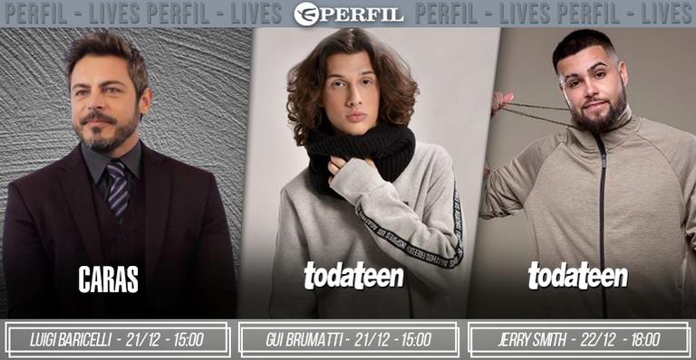De Luigi Baricelli a Jerry Smith. Agenda de lives exclusivas da Editora Perfil