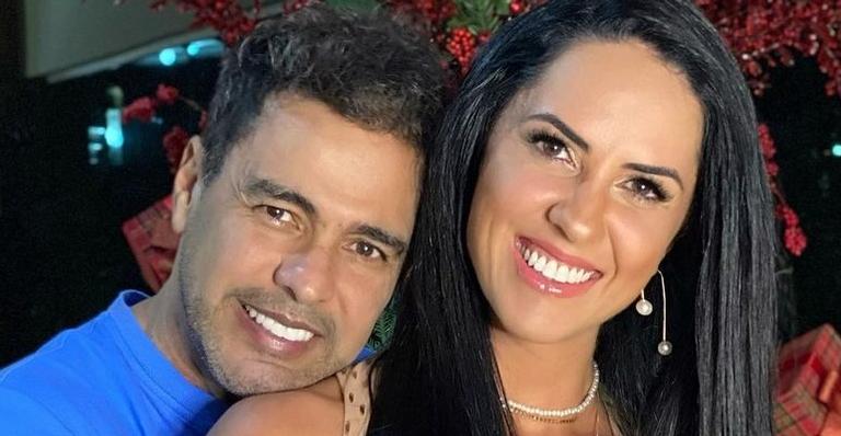 Após fase difícil, Graciele Lacerda posa com Zezé Di Camargo e afirma: ”Voltando a sorrir”