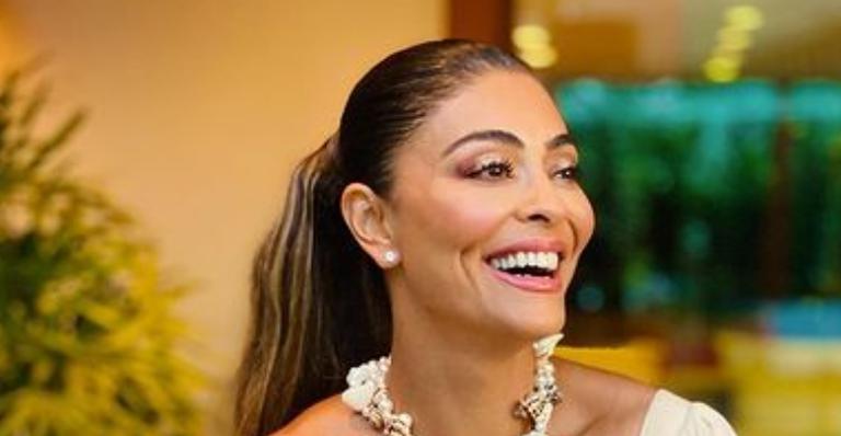Juliana Paes posa de biquíni para sequência de cliques deslumbrantes