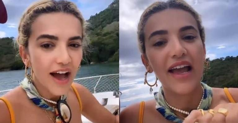Manu Gavassi revela situação inusitada durante passeio de barco