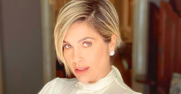 Flávia Alessandra relembra foto com o cabelo platinado e deixa os internautas boquiabertos