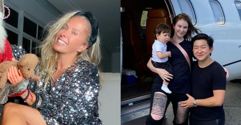 Adriane Galisteu encontra Pyong Lee e família em hotel na Bahia: “Sempre bom te ver!”