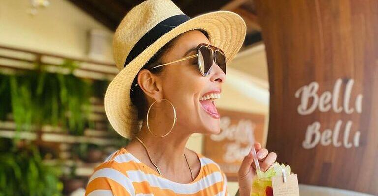 Em Búzios, Juliana Paes posa cheia de estilo aproveitando suas férias: ”Meu cantinho favorito”