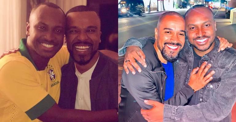 Thiaguinho celebra aniversário de Fernando e Alexandre Pires: ”Uma honra ter a amizade de vocês”