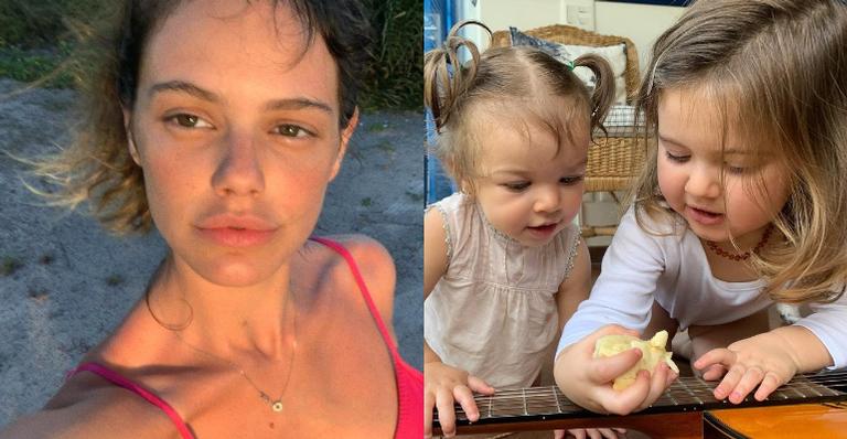 Laura Neiva compartilha clique agarradinha com a filha e a irmã: ”Minhas meninas”
