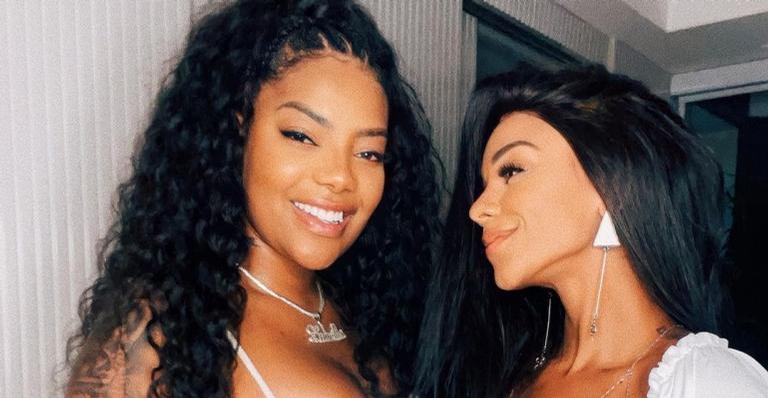 Brunna Gonçalves passeia de helicóptero com Ludmilla e brinca: ”Voa muito alto”