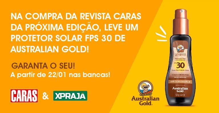 CARAS e Australian Gold celebram a parceria com um brinde especial para você