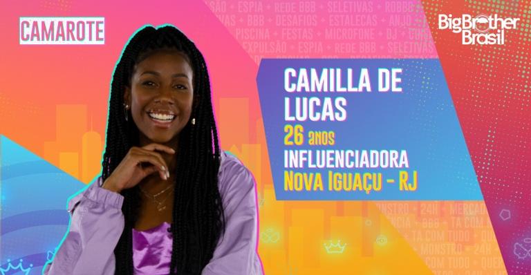 Influenciadora Camilla de Lucas é confirmada no grupo Camarote do ‘BBB21’