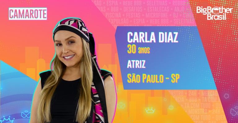 Carla Diaz é a segunda celebridade confirmada no grupo Camarote do ‘BBB21’