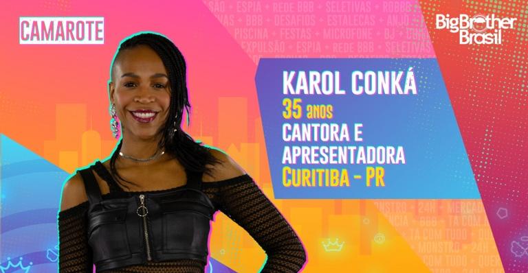 Karol Conká é a primeira celebridade confirmada no grupo Camarote do ‘BBB21’