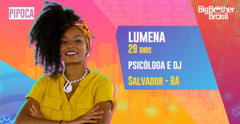 BBB 21: Conheça Lumena, a psicóloga do grupo Pipoca que promete ”mapear” o jogo