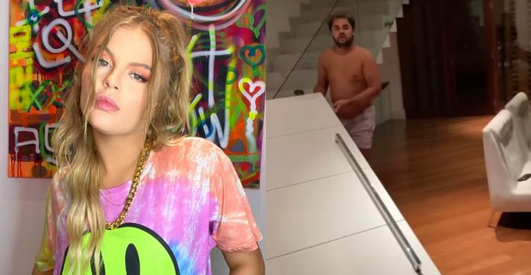 Luísa Sonza mostra a sua reação ao ver que seus amigos quebraram a porta de sua mansão