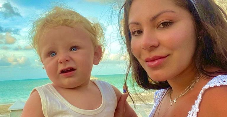 Andressa Ferreira explode o fofurômetro com clique do filho: ”É uma pintura do céu!”