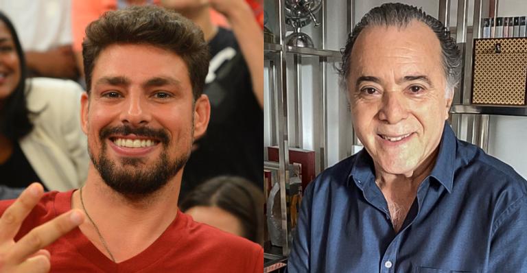 Cauã Reymond faz elogios ao posar ao lado de Tony Ramos: ”Esse cara deve ser unanimidade”
